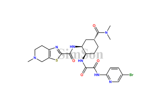 N1-(5-bromopyridin-2-yl)-N2-((1R,2S,4R)-4-(dimethylcarbamoyl)-2-(5-methyl-4,5,6,7-tetrahydrothiazolo[5,4-c]pyridine-2-carboxamido)cyclohexyl)oxalamide