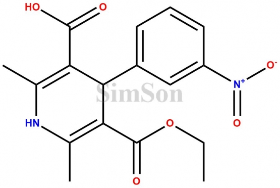 5-(ethoxycarbonyl)-2,6-dimethyl-4-(3-nitrophenyl)-1,4-dihydropyridine-3-carboxylic acid