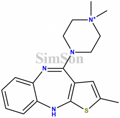 1,1-dimethyl-4-(2-methyl-10H-benzo[b]thieno[2,3-e][1,4]diazepin-4-yl)piperazin-1-ium