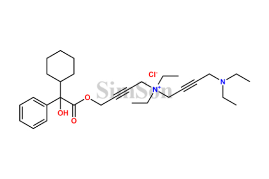 4-(2-Cyclohexyl-2-hydroxy-2-phenylacetoxy)-N-(4-(diethylamino)but-2-yn-1-yl)-N,N-diethylbut-2-yn-1-aminium Chloride