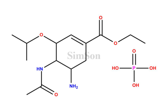 4-(Acetylamino)-5-amino-3-isopropoxy-1-cyclohex-1-ene carboxylic Acid Ethyl Ester Phosphate