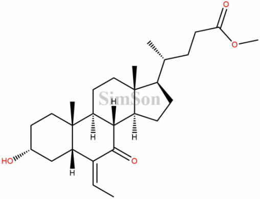 (E/Z)-3-alpha-hydroxy-6-ethylidene-7-keto-5-beta-cholan-24-oic acid Methyl ester