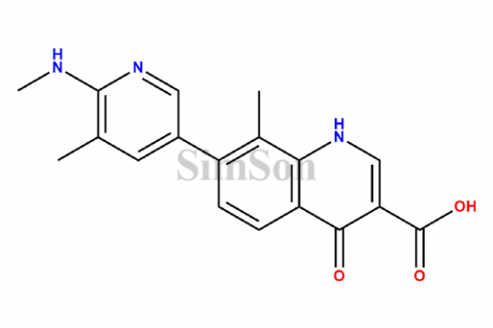 8-methyl-7-(5-methyl-6-(methylamino)pyridin-3-yl)-4-oxo-1,4-dihydroquinoline-3-carboxylic acid