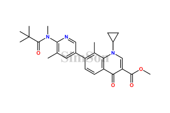 Methyl 7-((6-N-methylpivalamido)-5-methylpyridin-3-yl)-1-cyclopropyl-1,4-dihydro-8-methyl-4-oxoquinoline-3-carboxylate