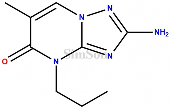2-Amino-4,5-dihydro-6-methyl-4-propyl-s-triazolo[1,5-a]pyrimidin-5-one