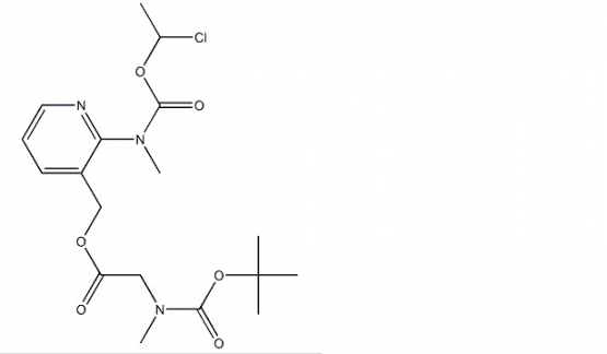 2-(((1-chloroethoxy)carbonyl)(methyl)amino)pyridin-3-ylmethyl 2-((tert-butoxycarbonyl)(methyl)amino)acetate