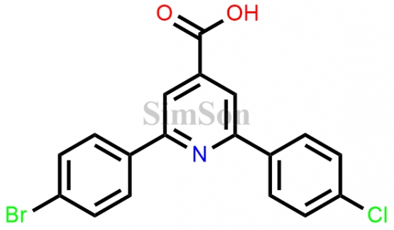 2-(4-bromophenyl)-6-(4-chlorophenyl)pyridine-4-carboxylic acid