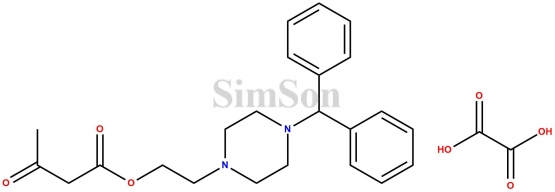 2-(4-Diphenylmethyl-1-piperazinyl)ethyl Acetoacetate Oxalate