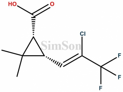 cis-3-(2-Chloro-3,3,3-trifluoro-1-propenyl)-2,2-dimethyl-cyclopropanecarboxylic Acid