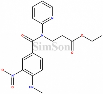 Ethyl 3-(4-(methylamino)-3-nitro-n-(pyridin-2-yl)benzamido)propanoate