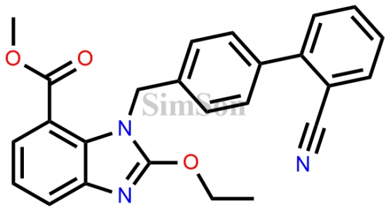 1-[(2-Cyano-1,1-biphenyl-4-yl)methyl]-2-ethoxy-7-benzimidazolecarboxylic Acid Methyl Ester
