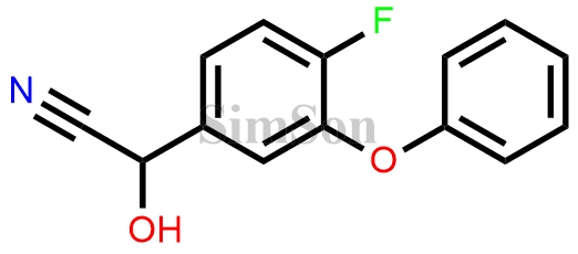 2-(4-fluoro-3-phenoxyphenyl)-2-hydroxyethanenitrile