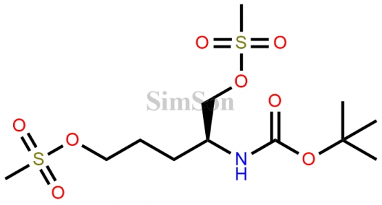 (S)-2-(tert-butoxycarbonylamino)pentane-1,5-diyl dimethanesulfonate