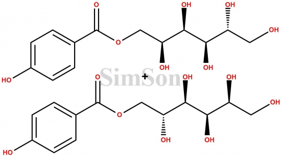 1-(4-hydroxybenzoate)-D-Glucitol + 6-(4-hydroxybenzoate)-D-Glucitol