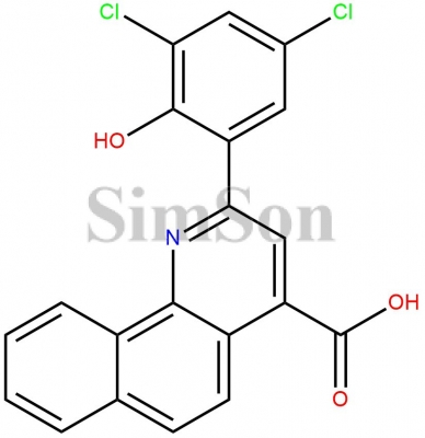 2-(3,5-dichloro-2-hydroxy-phenyl)benzo[h]quinoline-4-carboxylic acid