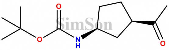 1-[(3S,1R)-3-N-BOC-aminocyclopentyl]-1-ethanone