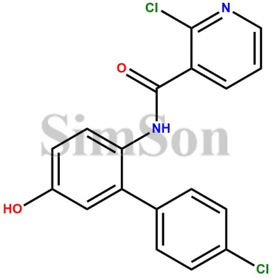 2-Chloro-N-(4'-chloro-5-hydroxy[1,1'-biphenyl]-2-yl)-3-pyridinecarboxamide