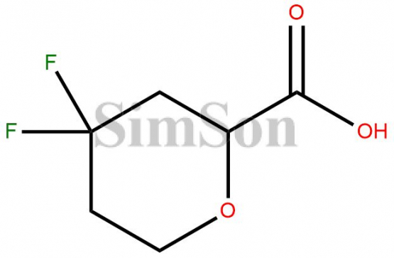 4,4-difluorotetrahydro-2H-pyran-2-carboxylic acid