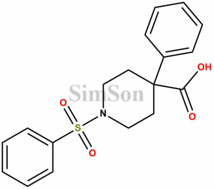 1-(benzenesulfonyl)-4-phenylpiperidine-4-carboxylic acid