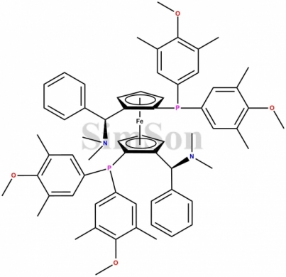 (RP,R'P)-1,1'-Bis[bis(4-methoxy-3,5-dimethylphenyl)phosphino]-2,2'-bis[(S)-alpha-(dimethylamino)benzyl]ferrocene