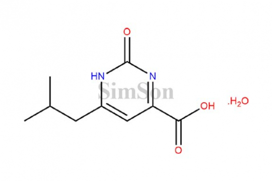 6-(2-methylpropyl)-2-oxo-1,2-dihydropyrimidine-4-carboxylic acid hydrate