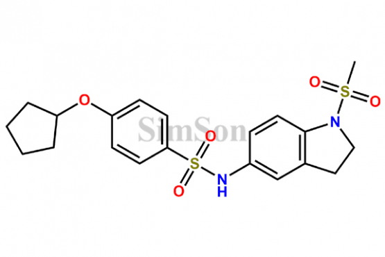 4-cyclopentyloxy-N-(1-methylsulfonyl-2,3-dihydroindol-5-yl)benzenesulfonamide