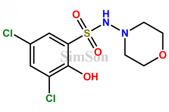 3,5-dichloro-2-hydroxy-N-morpholin-4-ylbenzenesulfonamide