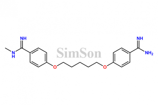 4-((5-(4-carbamimidoylphenoxy)pentyl)oxy)-N-methylbenzimidamide