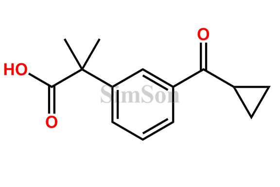 3-(Cyclopropylcarbonyl)-a,a-dimethylbenzeneacetic Acid