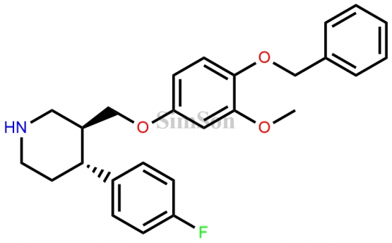 (3S,4R)-4-(4-Fluorophenyl)-3-[[3-methoxy-4-(phenylmethoxy)phenoxy]methyl]piperidine