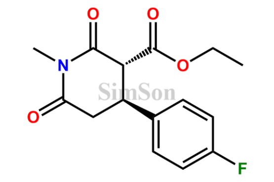 (trans-3-Ethoxycarbonyl-4-(4-flurophenyl)-N-methyl piperdine-2,6-dione)
