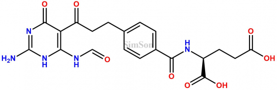 (4-(3-(2-amino-6-formamido-4-oxo-1,4-dihydropyrimidin-5-yl)-3-oxopropyl)benzoyl)-L-glutamic acid
