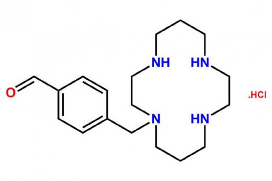 4-((1,4,8,11-tetraazacyclotetradecan-1-yl)methyl)benzaldehyde hydrochloride