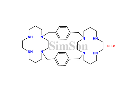1,11,4,41-bis[1,4-phenylene bis (methylene)]-bis-1,4,8,11-tetra azacyclo tetradecane octa hydrobromide