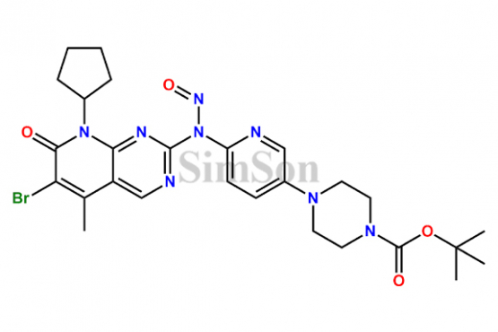tert-butyl 4-(6-((6-bromo-8-cyclopentyl-5-methyl-7-oxo-7,8-dihydropyrido[2,3-d]pyrimidin-2-yl)(nitroso)amino)pyridin-3-yl)piperazine-1-carboxylate