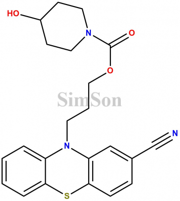 3-(2-cyano-10H-phenothiazin-10-yl)propyl 4-hydroxypiperidine-1-carboxylate