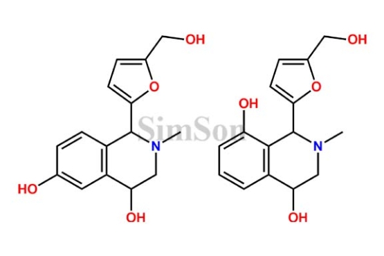(mixtureofdiastereomers)1-[5-(Hydroxymethyl)-2-furyl]-2-methyl-1,2,3,4-tetrahydroisoquinoline-4,6-diol(cisandtransisomers)