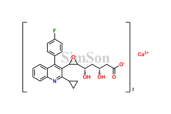 (3R,5S)-5-(3-(2-Cyclopropyl-4-(4-fluorophenyl)quinolin-3-yl)oxiran-2-yl)-3,5-dihydroxypentanoic Acid calcium salt