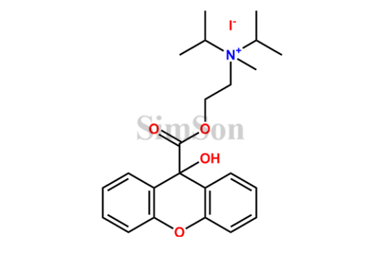 N-(2-((9-hydroxy-9H-xanthene-9-carbonyl)oxy)ethyl)-N-isopropyl-N-methylpropan-2-aminium iodide