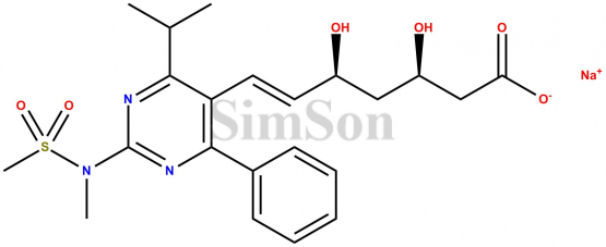 Desfluoro Rosuvastatin sodium salt