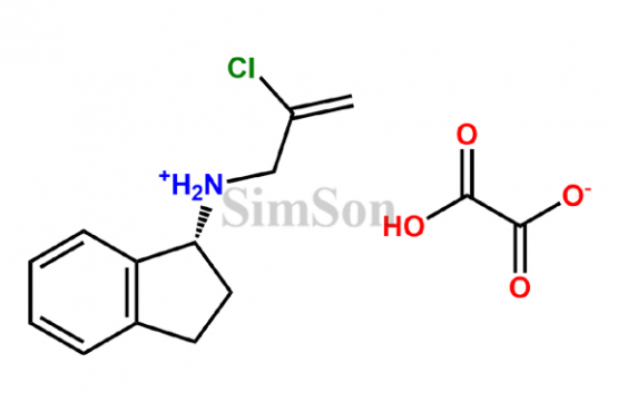 4(R)-N-(2-chloroallyl)-2,3-dihydro-1H-inden-1-amine, oxalate pyrrolo(3,4-b)pyrazin-5-one