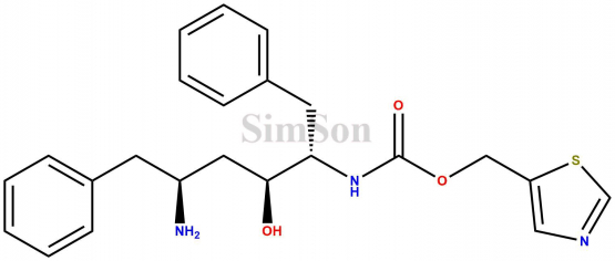 1,3-thiazol-5-ylmethyl N-[(2S,3S,5S)-5-amino-3-hydroxy-1,6-diphenylhexan-2-yl]carbamate