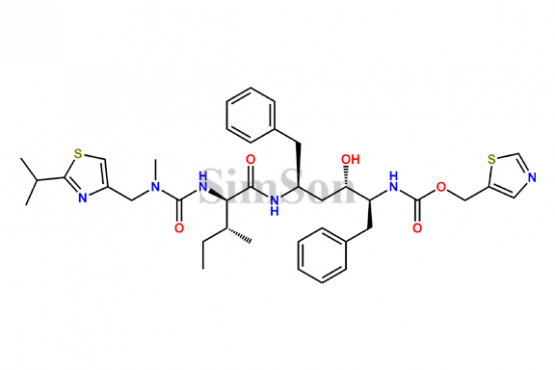 thiazol-5-ylmethyl((2S,3S,5S)-3-hydroxy-5-((2R,3R)-2-(3-((2-isopropylthiazol-4-yl)methyl)-3-methylureido)-3-methylpentanamido)-1,6-diphenylhexan-2-yl)carbamate