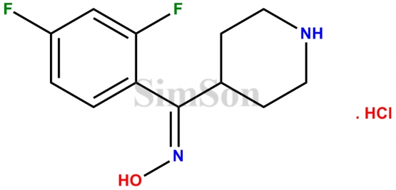 2,4-Difluorophenyl-(4-piperidinyl)methanone oxime hydrochloride
