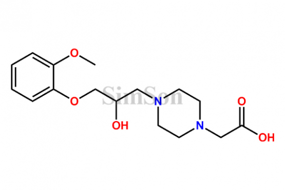 4-[2-Hydroxy-3-(2-methoxyphenoxy)propyl]-1-piperazineacetic Acid
