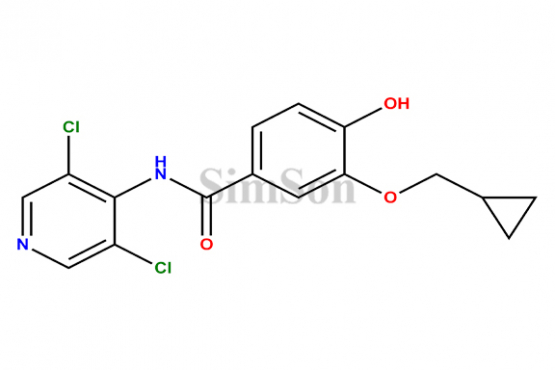 3-(Cyclopropylmethoxy )-N-(3,5-di chloropyridin-4-yl )-4-hydroxybenzamide