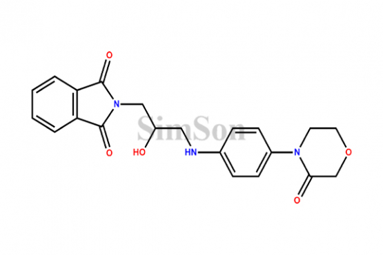 2-(2-Hydroxy-3-((4-(3-oxomorpholino)phenyl)amino)propyl)isoindoline-1,3-dione