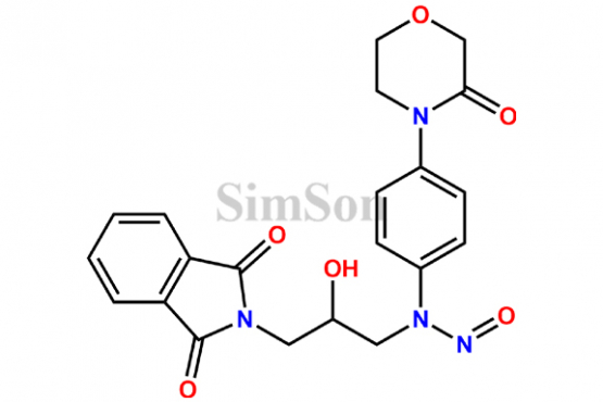 N-(3-(1,3-dioxoisoindolin-2-yl)-2-hydroxypropyl)-N-(4-(3-oxomorpholino)phenyl)nitrous amide