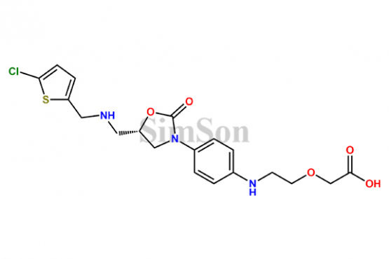 (S)-2-(2-((4-(5-((((5-chlorothiophen-2-yl)methyl)amino)methyl)-2-oxo oxazolidin-3yl)phenyl) amino)ethoxy) acetic acid