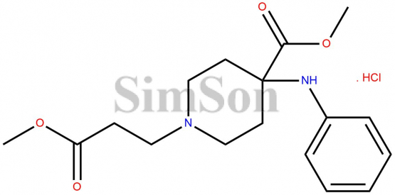 Methyl-1-(2-(methoxycarbonyl)ethyl)-4-(phenylamino)piperidine-4carboxylate hydrochloride